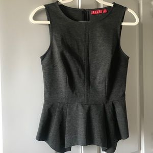 Heather Grey Peplum Top